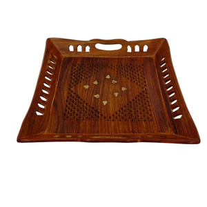 Organizador artístico de mesa de madera para cocina comedor hecho de material de madera Sheesham de alta calidad de la India - Product Image 3