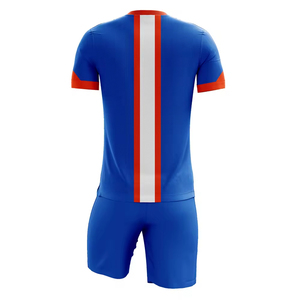 Uniforme de camiseta de fútbol para hombre, kit de fútbol personalizado con pantalones cortos, tela transpirable de secado rápido para partidos y ropa de práctica - Product Image 5