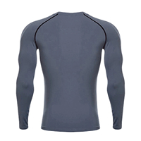 2026 T-shirt de compression à col montant à séchage rapide pour homme, manches longues, Rash Guard, pour le sport, la natation et le surf