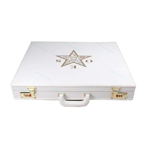 Mallette d'affaires de fabrication en gros, Mallette blanche pour Régalia maçonnique OES Étoile Orientale - Product Image 3