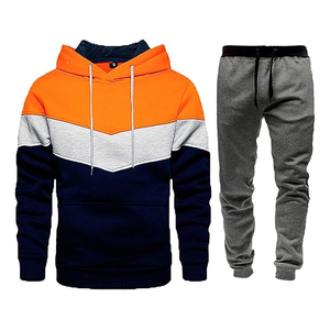 Conjunto Deportivo Informal para Hombre con Capucha, Cierre Completo y Cintura Elástica - Product Image 4