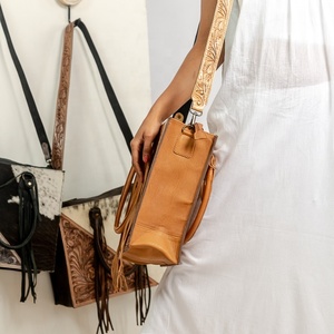 Nouveau véritable main usiné en cuir aztèque gland sac fourre-tout femmes élégant sacs à provisions élégant Style Vintage dissimulé transporter - Product Image 3