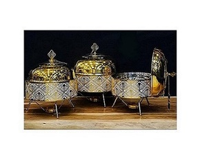 Chauffe-plats en acier inoxydable au design avantageux pour la vaisselle de mariage et de fête - Product Image 2