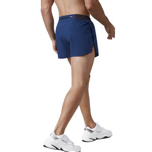 Hot Sale <b>3</b> <b>Inch</b> <b>Men</b> Running <b>Shorts</b> Custom Design Quick Dry Sweat Wicking Polyester Lined Solid Breathable Workout Jogging <b>Shorts</b> - Product Image 2