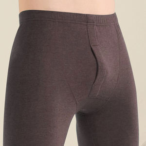 Sous-vêtements thermiques pour hommes en polaire ultra doux pour l'hiver, couleur marron - Product Image 5