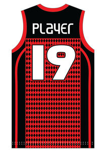 Ensemble d'uniformes de basketball entièrement sublimés, noir et rouge, sublimation pour joueur, unisexe, évacuation de l'humidité, coupe athlétique, toutes saisons - Product Image 3