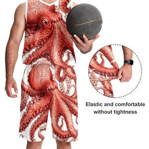 Uniformes de baloncesto de alto fabricante Ajustable Nueva llegada Diseño personalizado Logo Equipo Uniformes de baloncesto de calidad premium - Product Image 5