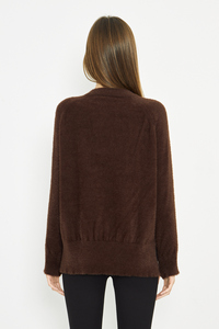 Pull en tricot surdimensionné à col rond pour femmes - Product Image 6