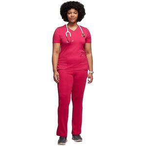 ชุดเครื่องแบบแพทย์แขนสั้นสำหรับผู้หญิงชุดเครื่องแบบขัดผิวสำหรับโรงพยาบาลพร้อมโลโก้ - Product Image 6