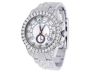 Vente chaude VVS Moissanite Diamant Acier Inoxydable Mécanique Automatique Glacé Montre-Bracelet Hip Hop Mode Personnalisée Pour Hommes - Product Image 1