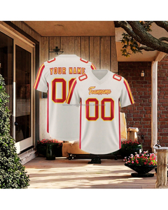 เสื้อเจอร์ซีย์อเมริกันฟุตบอลแขนสั้น คอวี พิมพ์ลายโลโก้ด้านหน้าด้วยเทคนิค Heat-Transfer ระบายเหงื่อได้ดี ป้องกันรังสียูวี สีสันตามสั่ง ยูนิเซ็กส์ คุณภาพสูง - Product Image 2