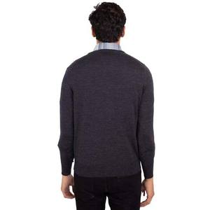 Factory Custom Male V Neck Knitted Sweater Jumper Pullover Plain Blank Solid Color Breathable Cotton <b>Long</b> Sleeve <b>Men</b> Sweaters - Product Image 5