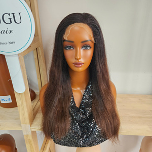 Mayorista de Pelucas de Cabello Humano Largo con Rizado Kinky, 100% Cabello Virgen Vietnamita, Doble Trama, Frontal 13x4, Densidad 200%, HD Sin Pegamento - Product Image 1