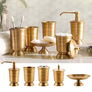 Design martelé métal Newley Design Antique fini ensembles de salle de bain fabriqués à la main maison et hôtels décoratifs - Product Image 3