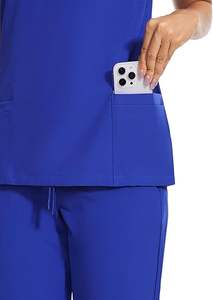 Personalizado de alta calidad con estilo mujeres médico Scrub Set cómodo uniforme de enfermería con bolsillos - Product Image 5