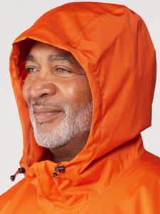Veste de pluie d'hiver à capuche en toile imperméable légère et durable, couche extérieure protectrice pour usage quotidien, motif lettres - Product Image 5
