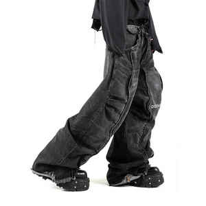 Pantalones de mezclilla elásticos para hombre, cómodos, PRODUCCIÓN DE FÁBRICA, ajuste de verano, logotipo privado, suministro de ropa de moda a granel - Product Image 2