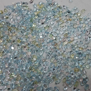 Piedra preciosa suelta de corte de Aguamarina genuina para la fabricación de joyas, piedra de corte multiaguamarina, joyería hecha a mano - Product Image 2