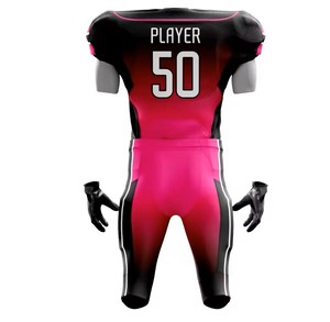 Uniforme de fútbol americano ajustado para hombre de calidad superior Material transpirable Logotipo impreso en color personalizado Ropa deportiva de manga corta - Product Image 4