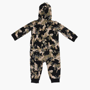 ชุดรอมเปอร์ลายพรางมีฮู้ดพิมพ์โลโก้ OEM มีฮู้ดแขนยาวมีซิปปิดด้านหน้าหลากสีสำหรับฤดูใบไม้ร่วงฤดูหนาวของขวัญคริสต์มาส - Product Image 3