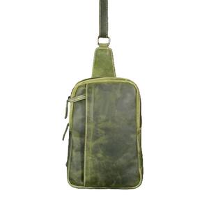 Sac de poitrine à bandoulière en cuir véritable/sac de messager standard personnalisé sac de poitrine à bandoulière pour hommes/sac de poitrine en cuir à conception personnalisée - Product Image 5