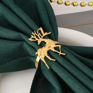 Anillo para Servilletas de Reno Metálico, Diseñado para Resaltar la Decoración de Temporada con un Fuerte Atractivo Visual Festivo - Product Image 4