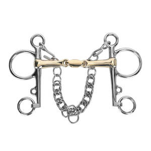 Brocas de equitación personalizadas de alta calidad, anillo suelto de acero inoxidable, pieza de mejilla en varios tamaños, nueva condición - Product Image 1