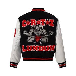 แจ็กเก็ตแขนยาวสไตล์ตัวแทนมหาวิทยาลัยแจ็กเก็ตเบสบอลเลตเทอร์แมนใส่เล่นกีฬาฤดูหนาวมาใหม่ - Product Image 2