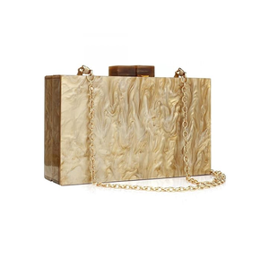 Bolso de mano de resina artesanal de diseñador de lujo recién llegado bolso de mano de resina hecho a mano embrague de resina de alta calidad - Product Image 5