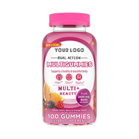 Gummies de croissance capillaire à la biotine, au collagène et à la kératine, saveur fruitée naturelle, supplément multivitaminé, favorise la beauté des cheveux