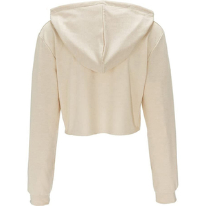 Sudadera con capucha de punto personalizada Unisex, Jersey forrado informal directo de fábrica, Top corto de entrenamiento de otoño, Sudadera con capucha para mujer - Product Image 3