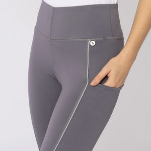 <b>Women's</b> Winter Thick <b>Compression</b> Horse Riding <b>Tights</b> with Silicone Seat Breeches for Equestrian Sports - Product Image 6