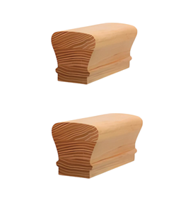 EFS Thanh Nghia Main courante d'escalier en bois massif Pin 6010 4 '-16' Tailles de conception personnalisées Garde-corps en bois élégant pour tous les escaliers - Product Image 1