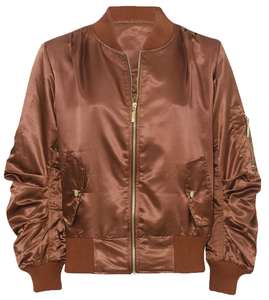 Chaqueta Bomber de satén personalizada de alta calidad, estilo callejero, estampado de camuflaje, procesamiento recubierto, clase superior según el tamaño - Product Image 3