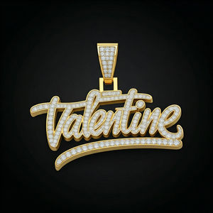 Star Dust Bijoux Religieux Pendentif En Argent Sterling Diamant Cultivé En Laboratoire Plaqué Or Hip Hop Style Hindouisme Parties Charmes - Product Image 1