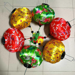 Lanternes en soie de Hoi an Design élégant inspiré du Vietnam pour les festivals de remise des diplômes de Noël et la décoration murale dans les restaurants/magasins - Product Image 3