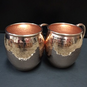 Tasses en cuivre de qualité supérieure parfaites pour servir des cocktails authentiques et des tisanes pour chaque cuisine - Product Image 3