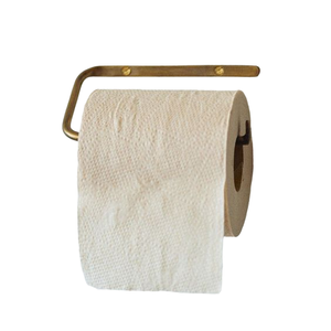 Porte-papier toilette mural durable avec construction en métal et en bois pour la salle de bain, la maison et l'hôtel - Product Image 4