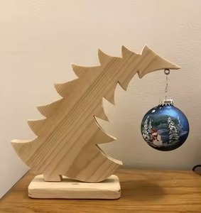 Scène de cerf de forêt de pins de table en métal brillant pour événement de vacances d'hiver et décor festif - Product Image 6