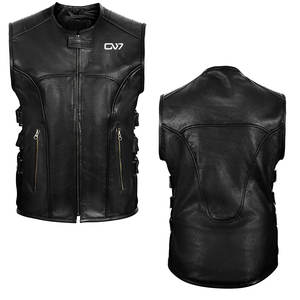 Gilet en cuir conçu sur mesure en gros pour les motards Club Riders Look vintage Mens Veste sans manches Fabricant - Product Image 5