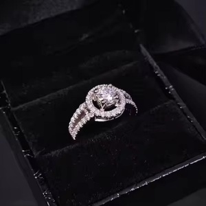 14K or blanc Moissanite Solitaire bague de fiançailles et de mariage coupe émeraude pour les femmes personnalisable mariée bijoux en acier inoxydable - Product Image 1