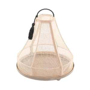 Assiette ronde en bois écologique sans danger pour les aliments Style vintage sûr pour le dîner et les collations Assiette à pâte gravée - Product Image 5