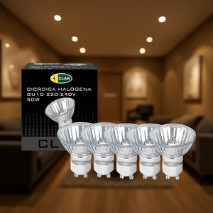 <b>GU10</b> 50W <b>Halogen</b> Dichroic Bulbs - Product Image 3