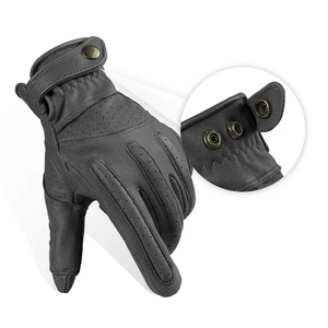 Gants de course en cuir PU de haute qualité, doigts entiers, unisexes, moto, vélo, sport, conduite, gants de moto personnalisables pour hommes - Product Image 3