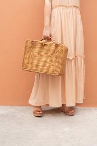 Maleta de ratán rectangular, - Product Image 5