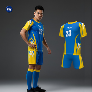 Maillot de football 100% polyester, séchage rapide, respirant, imprimé par sublimation, col en V, unisexe, haute performance - Product Image 3