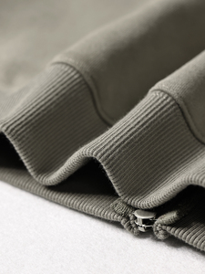 Jersey con cremallera completa tejido de algodón pesado para hombre, ropa de calle en blanco para entrenamiento de invierno, cuello con capucha estampado de logotipo personalizado - Product Image 5