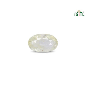 พลอยแซฟไฟร์สีเหลืองทรงเหลี่ยม (พุทธราช) - 6.5 กะรัต 8 มม. ทรงเหลี่ยมมรกต พลอยเม็ดเดี่ยว - Product Image 1