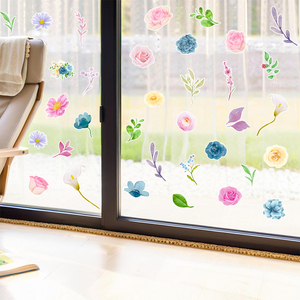 Adesivi <span class=keywords><strong>Murali</strong></span> <span class=keywords><strong>Floreali</strong></span> Colorati Personalizzati in Vinile Rimovibili e Autoadesivi per Camera da Letto, Soggiorno e Cameretta - Product Image 5