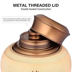 โกศไม้ไผ่สำหรับบรรจุอัฐิมนุษย์ ผู้ใหญ่ หญิง ชาย โกศตกแต่งลายต้นไม้แห่งชีวิต - Product Image 3